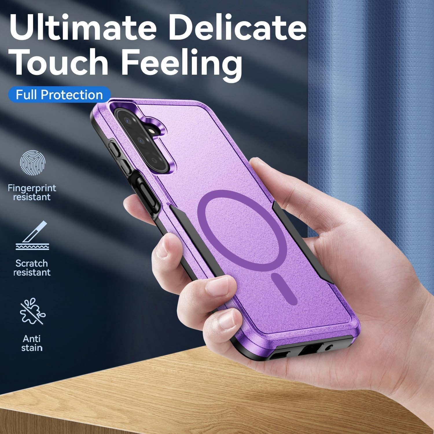 Rugged Shockproof Phone Case for Samsung Galaxy A17 5G, Military Grade Tested, P