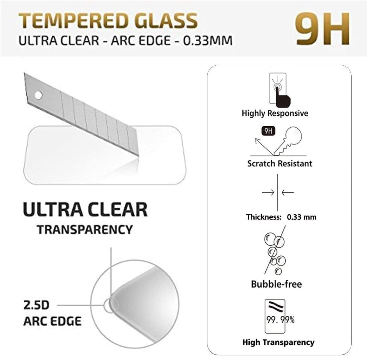 Samsung Galaxy S22 Plus Screen Protector Tempered Glass Bubble Free 3Pack