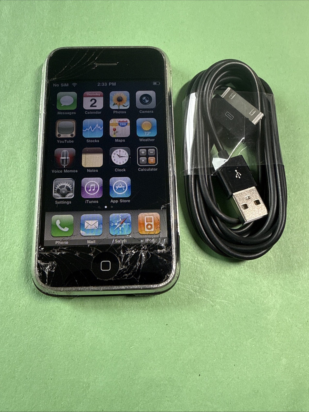 Apple iPhone 1st Generation – 8GB – Black – A1203 (GSM)