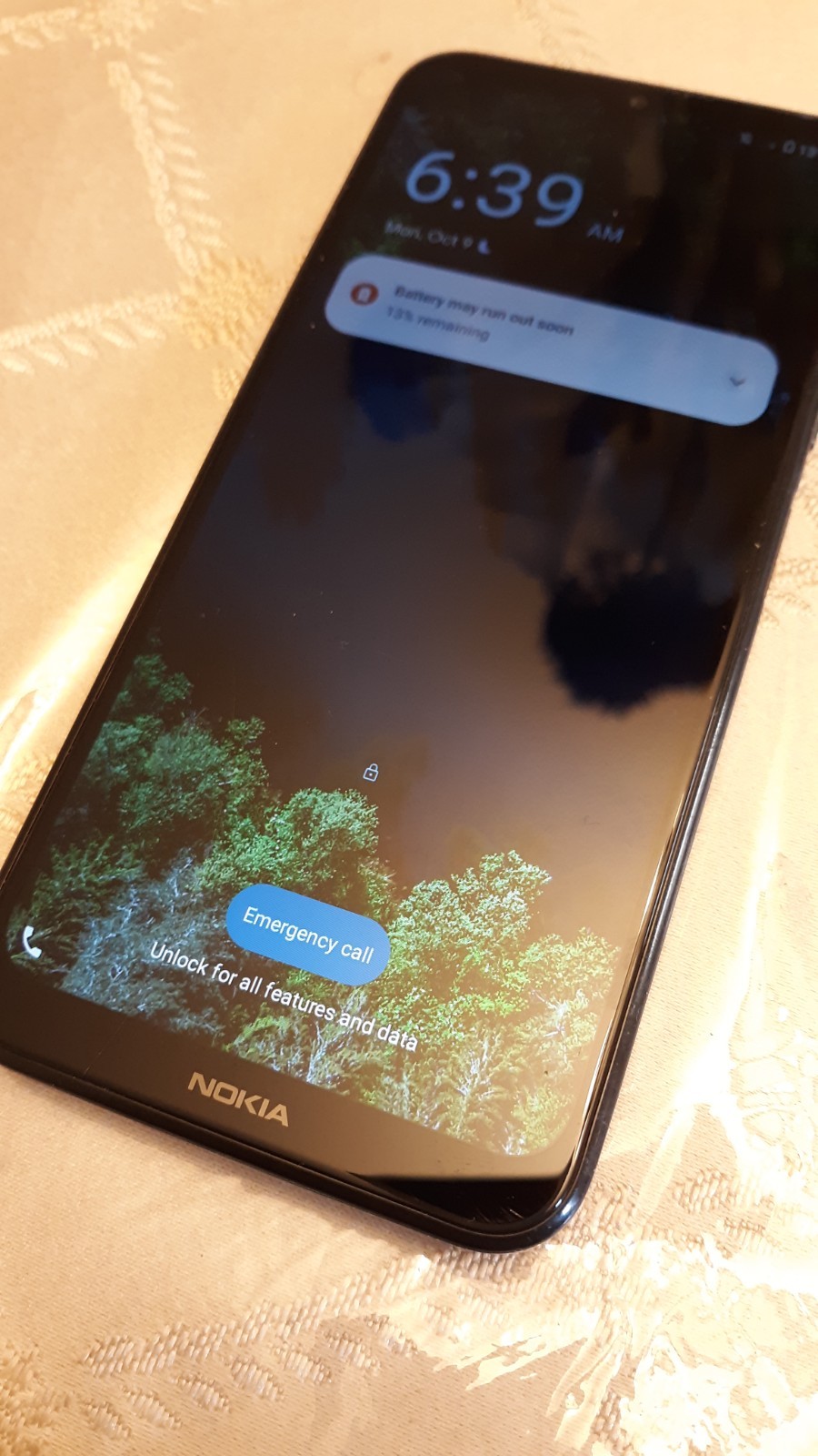 Nokia C100 Smartphone Tracfone 32GB Blue *PASSWORD LOCKED* Final sale,no returns