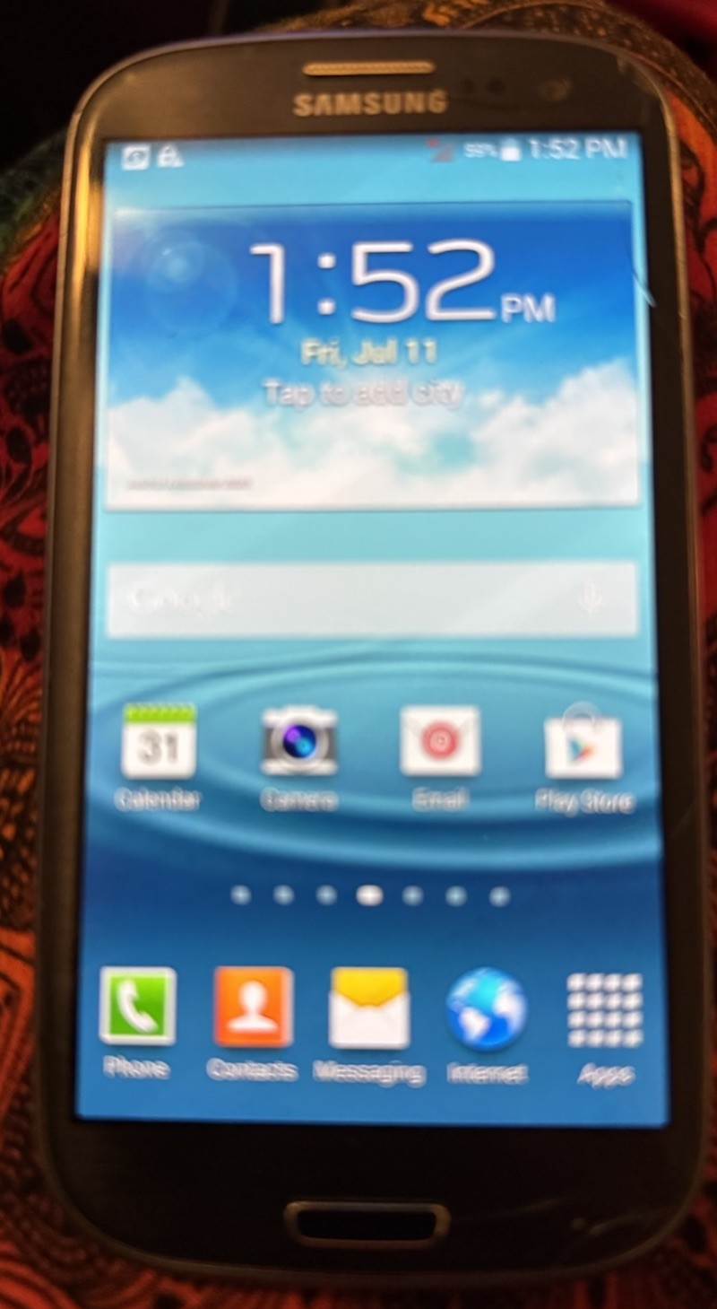 Samsung Galaxy S3 SPH-L710 Gray (Sprint) 16GB Fast Ship Good Used Cracked
