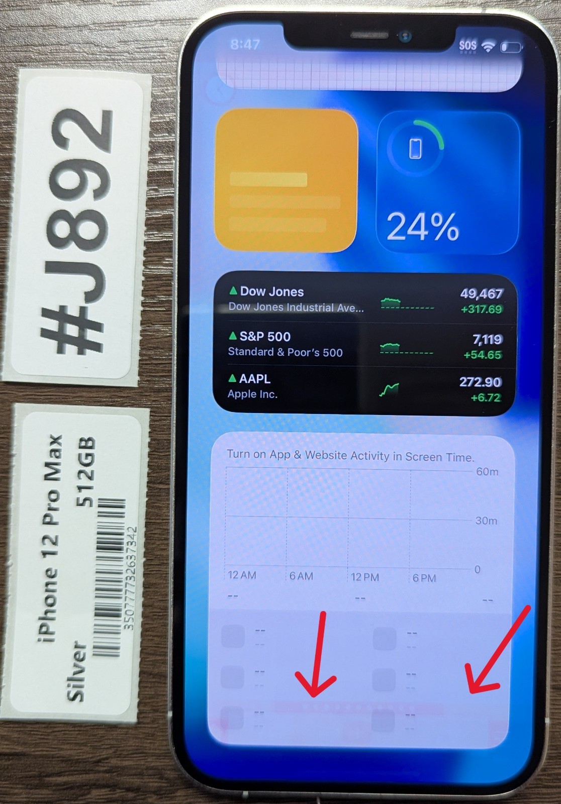 Apple iPhone 12 Pro Max 512GB Silver (Unlocked) – Read Seller Notes