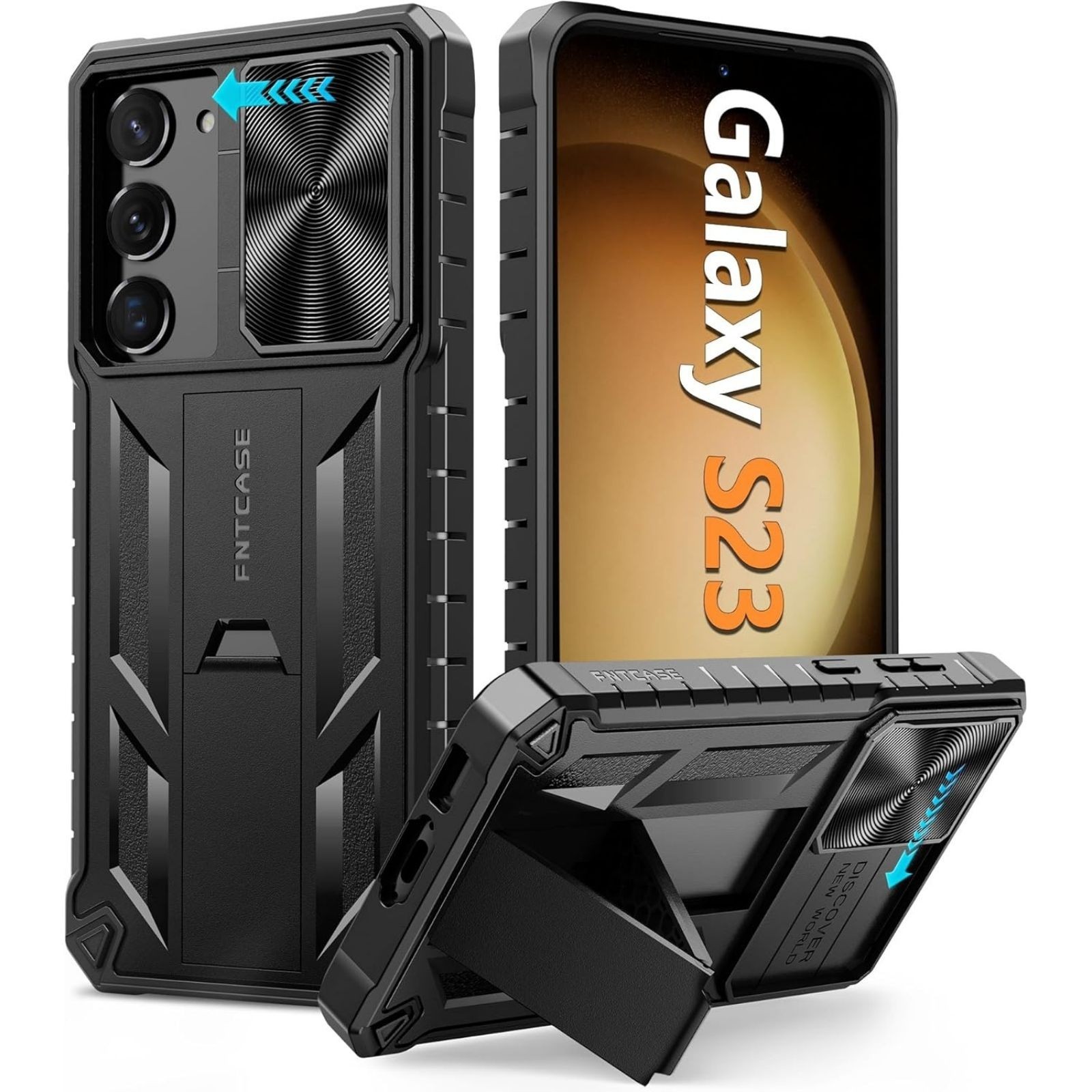 Samsung Galaxy S23 Case Military Grade Drop Proof Rugged Cover with Kickstand