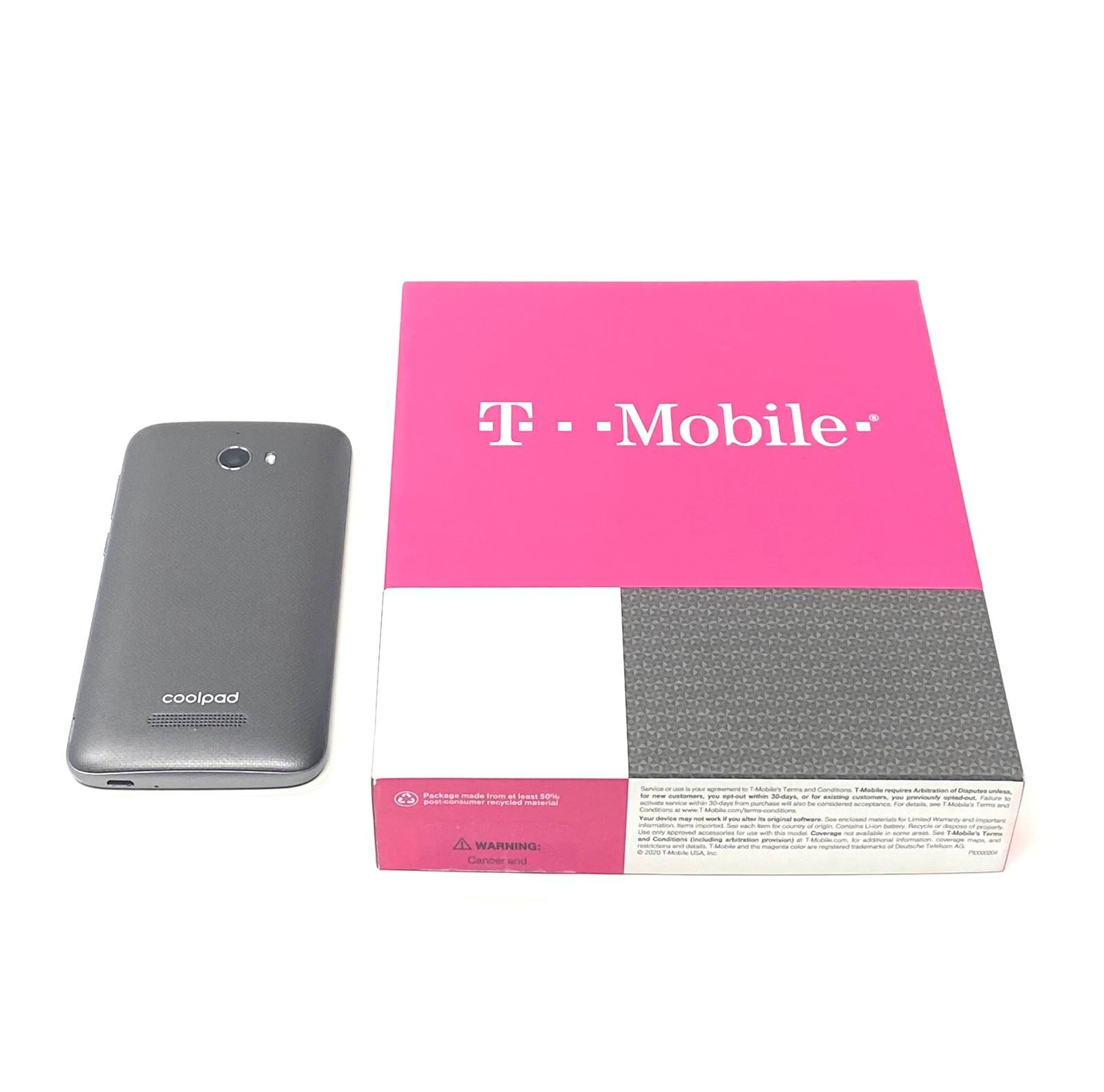 COOLPAD DEFIANT 3632A 8GB USED T-MOBILE LOCKED GRAY COLOR