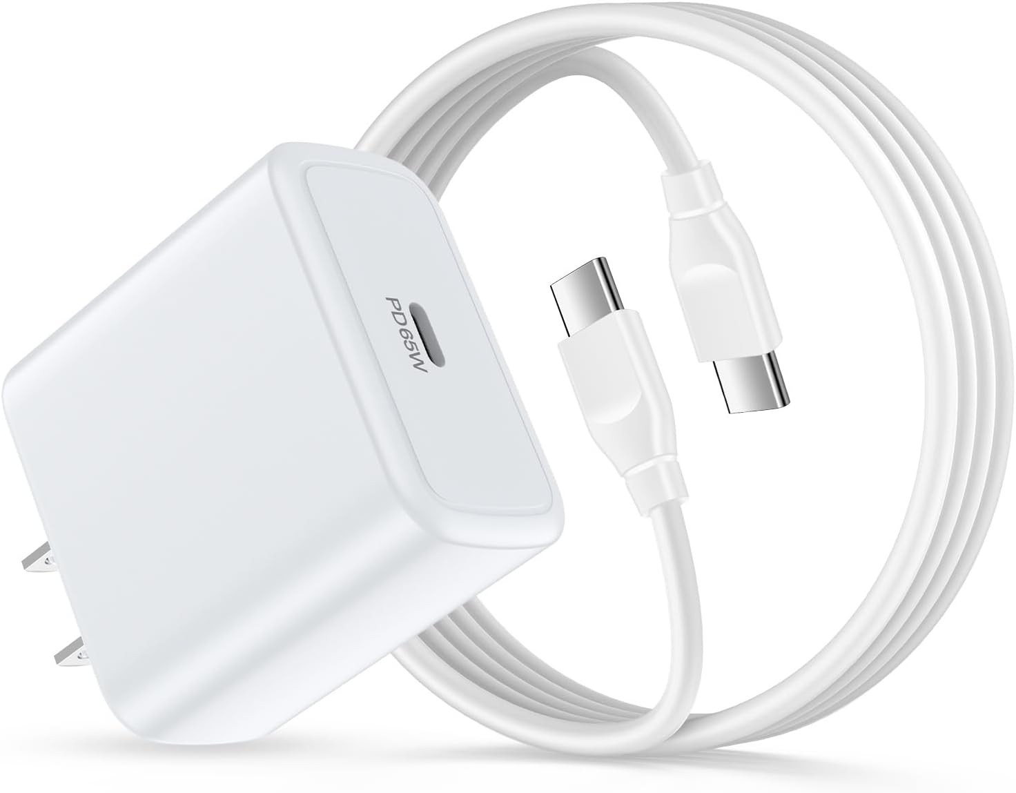 65W Super Fast USB-C Block Charger for Samsung Galaxy S26 S25 Ultra 6ft Cable