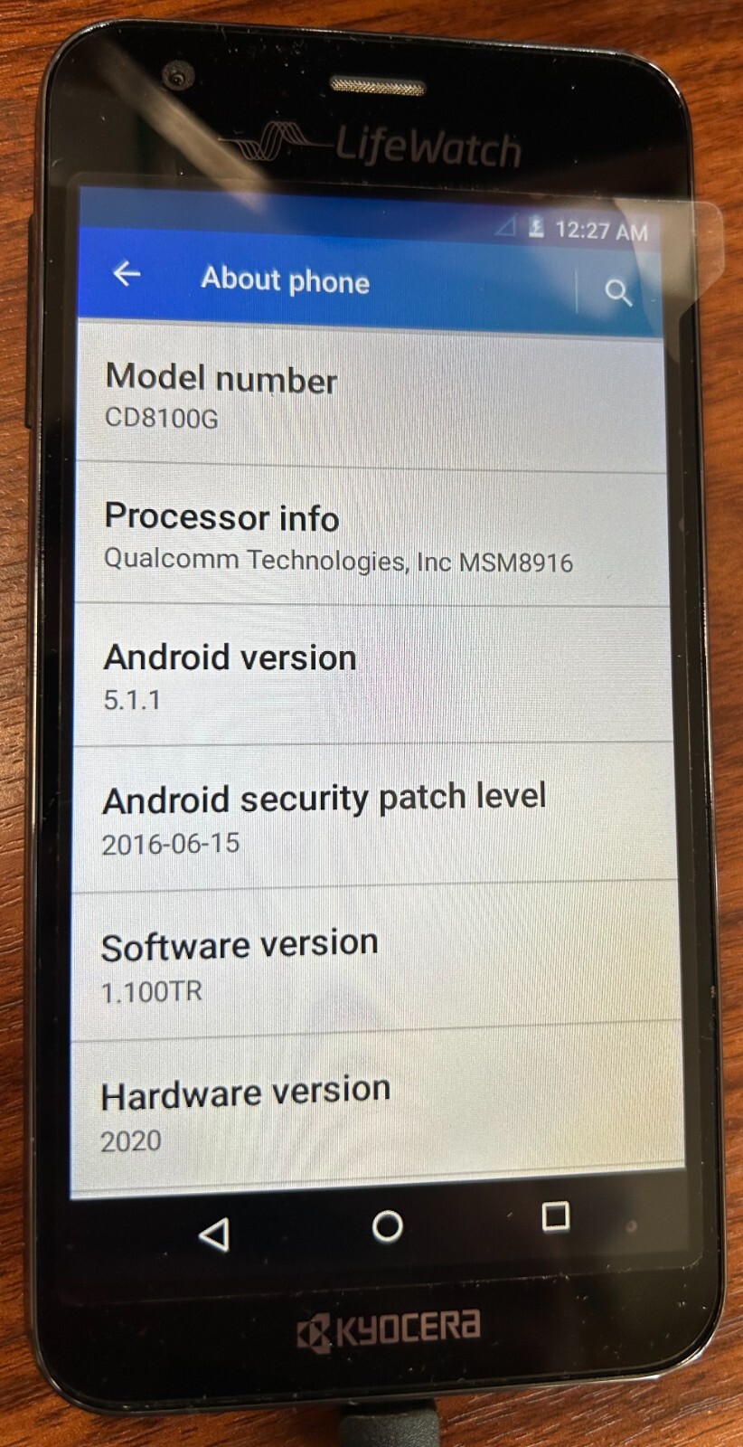 LOT OF 10 NEW Kyocera LifeWatch WaterProof Rugged Android Smartphone – CD8100G