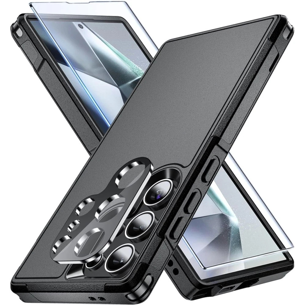For Samsung Galaxy S24 Ultra Heavy Duty Military Grade Case and Screen Protector