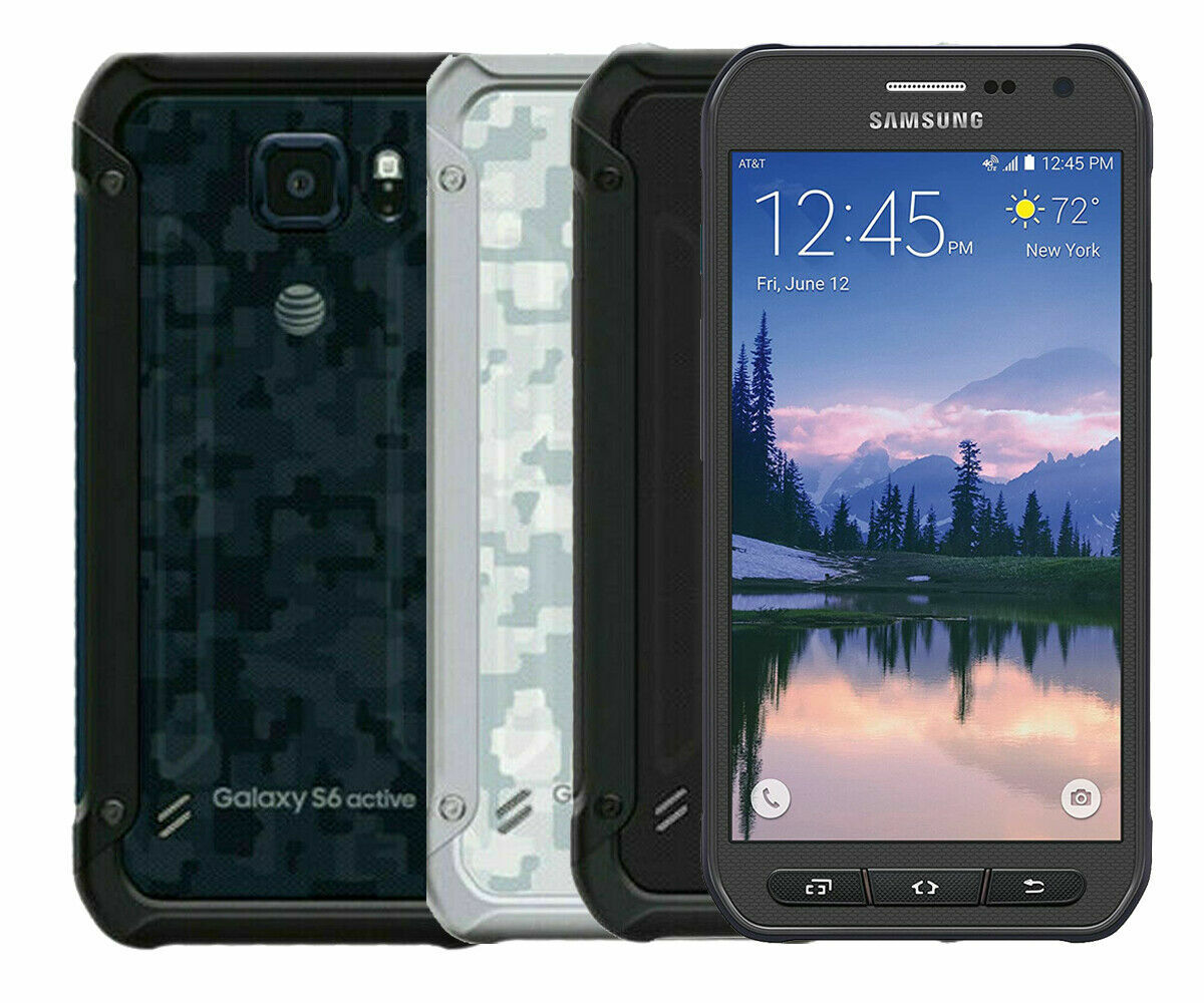 Samsung Galaxy S6 Active G890A Octa Core Smartphone Android 3GB+32GB Very Good