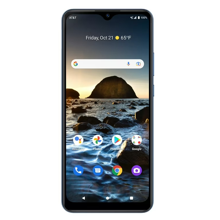AT&T Prepaid Motivate Max (32GB) Smartphone – Blue 6.82 “Display Android 12,13mp