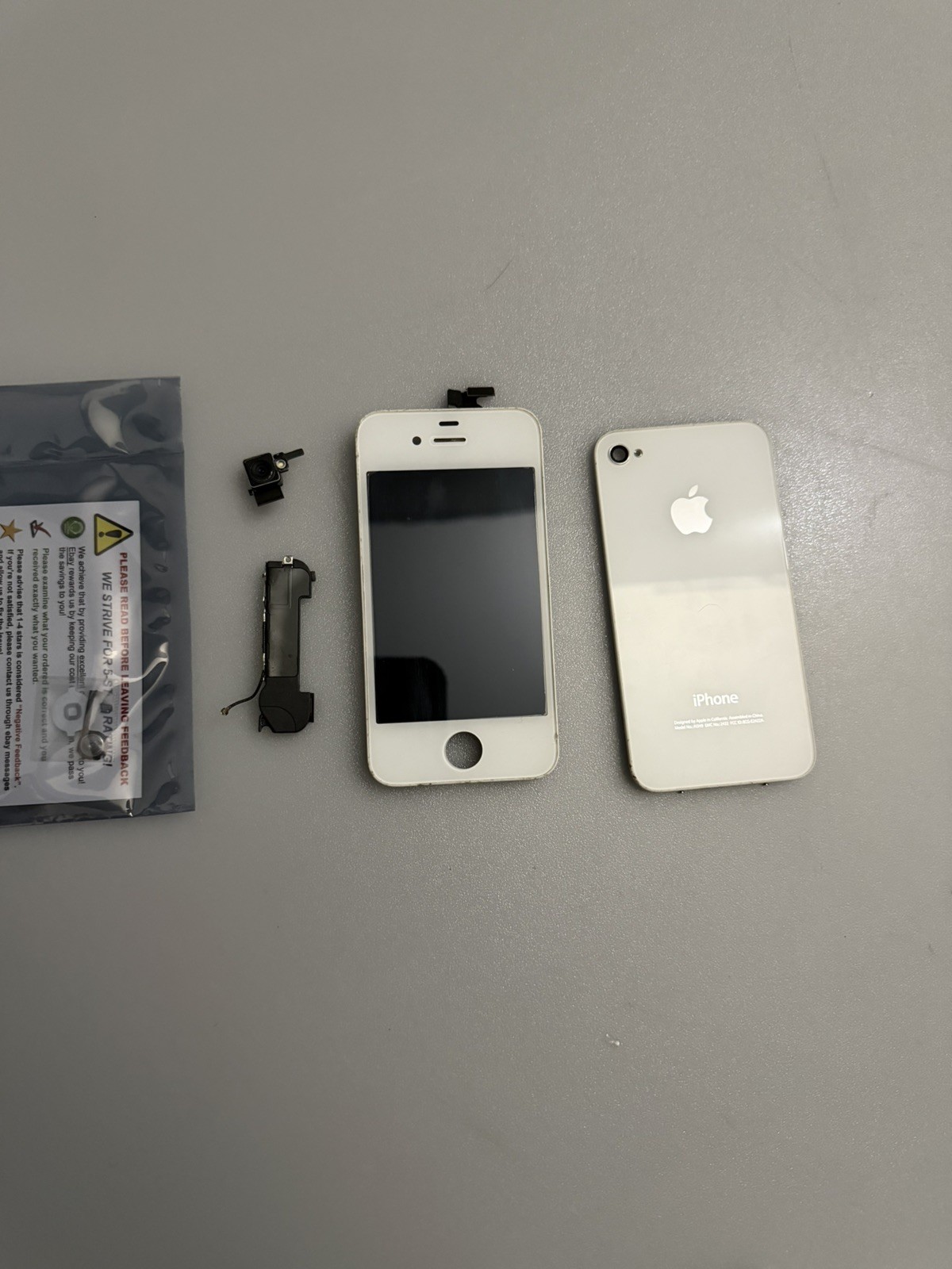 (2) A1349 Apple iPhone 4/4s Black/White plus parts