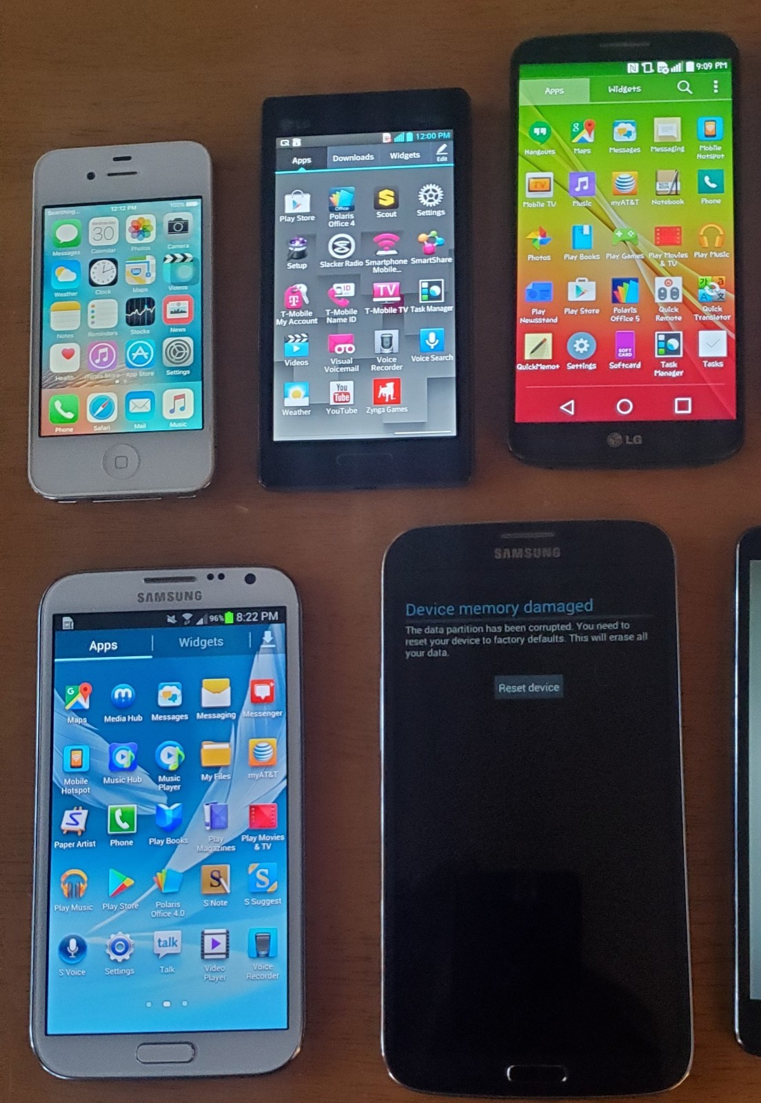 SALE! Lot 9 Samsung Galaxy & iPhones & LG *NO CRACKS Front or Back!! READ