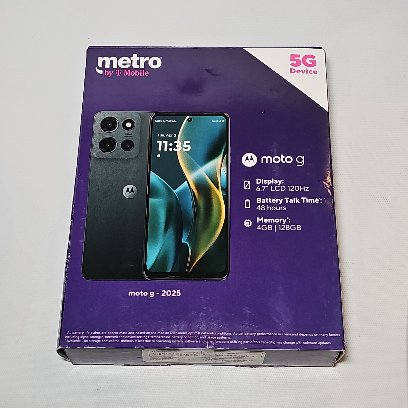 Motorola Moto G 5G 2025 XT2513-1 128GB Metro PCS by T-Mobile – Space Gray