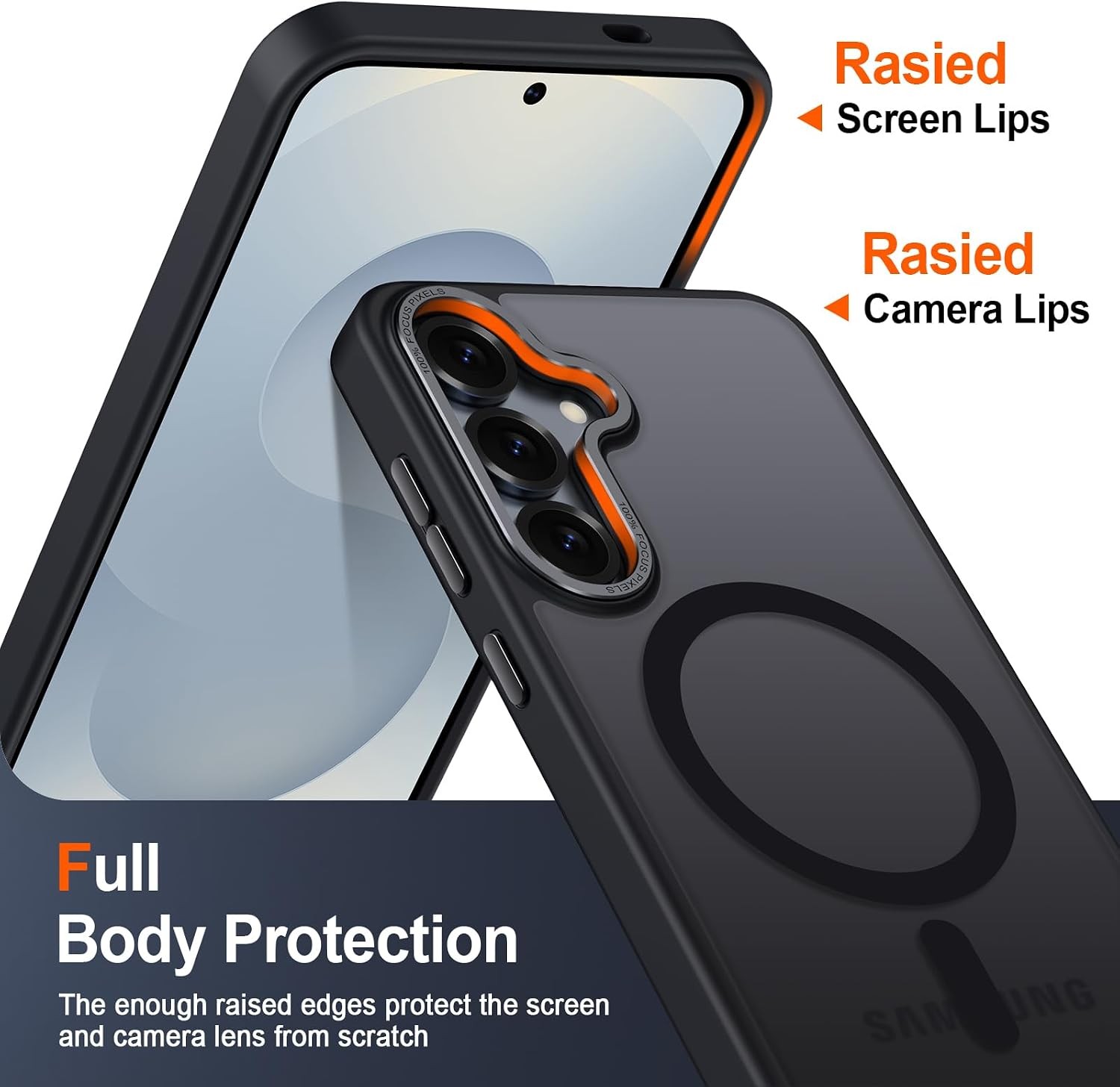Samsung Galaxy S25 Case Magnetic Translucent Matte Thin Slim Fit Shockproof Cove