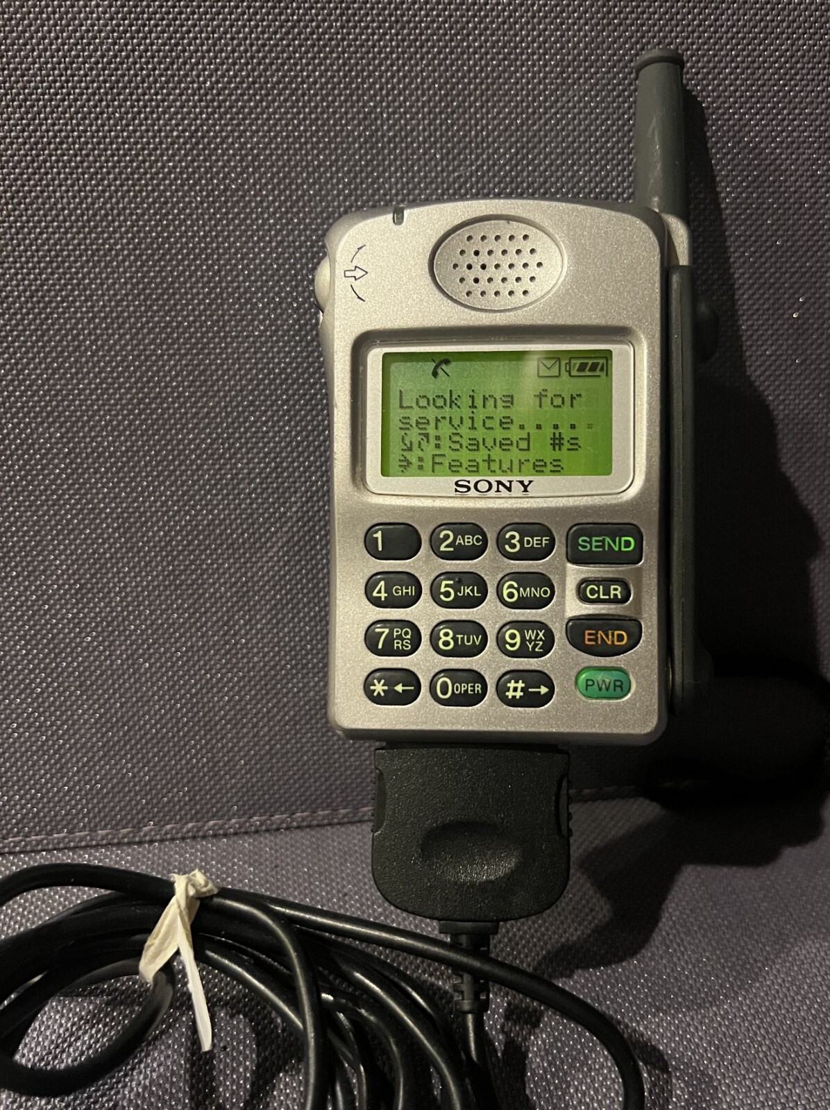 COLLECTIBLE Sony CM-Z200 D-Wave Zuma 1997 Cell Phone CDMA 800 BUNDLE – WORKING