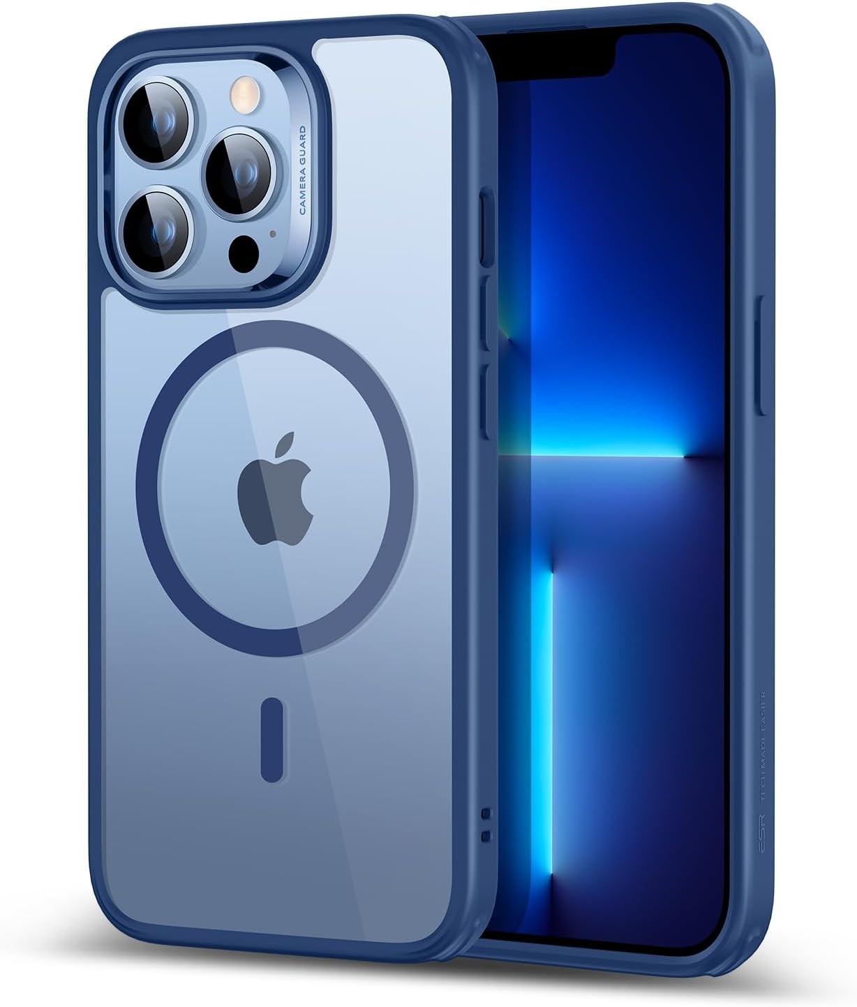 Clear Shockproof Case for iPhone 13 Pro Max, Military-Grade Protection, ESR Comp