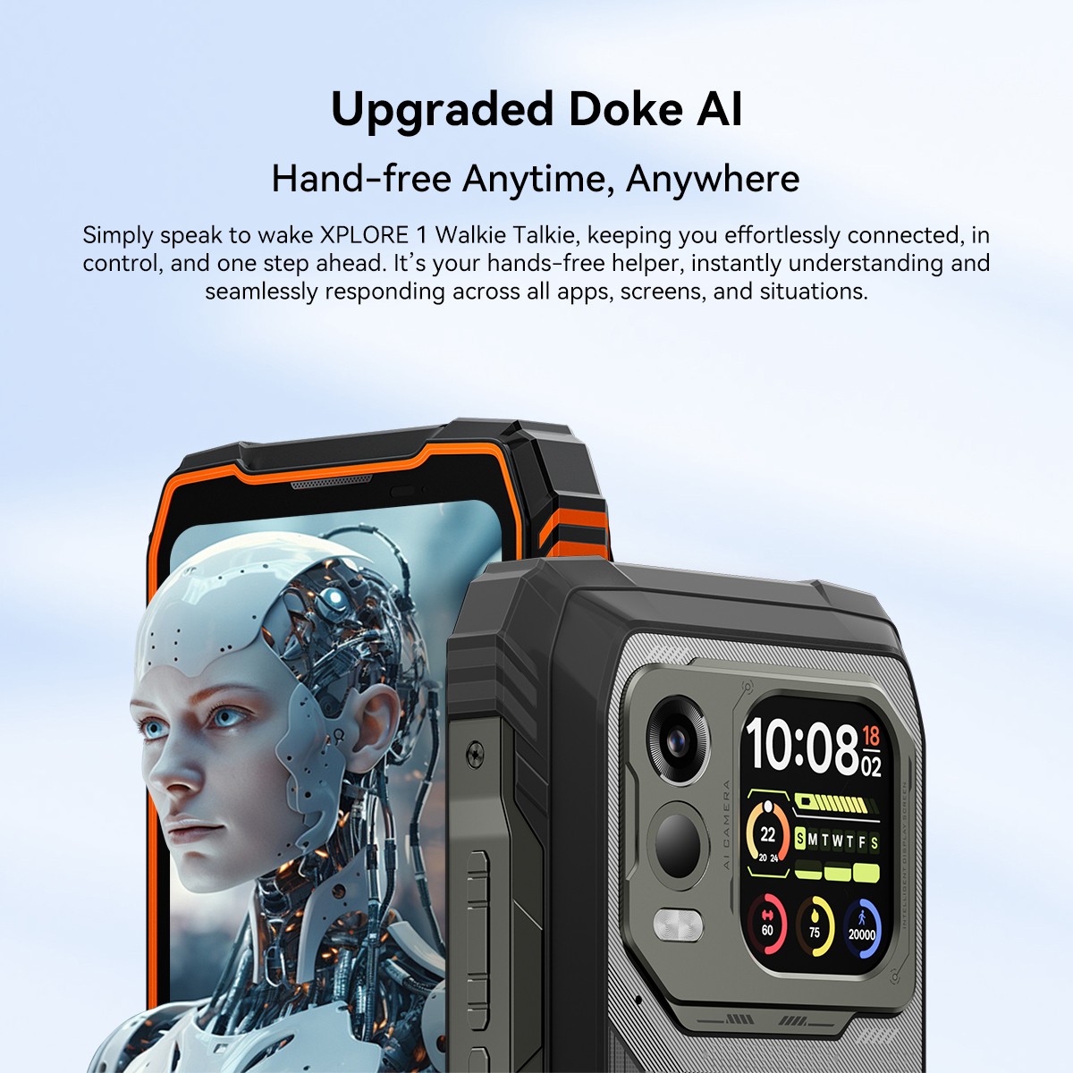 Blackview XPLORE 1 Walkie Talkie 5G Rugged Smartphone 36GB+256GB Android 15 NFC