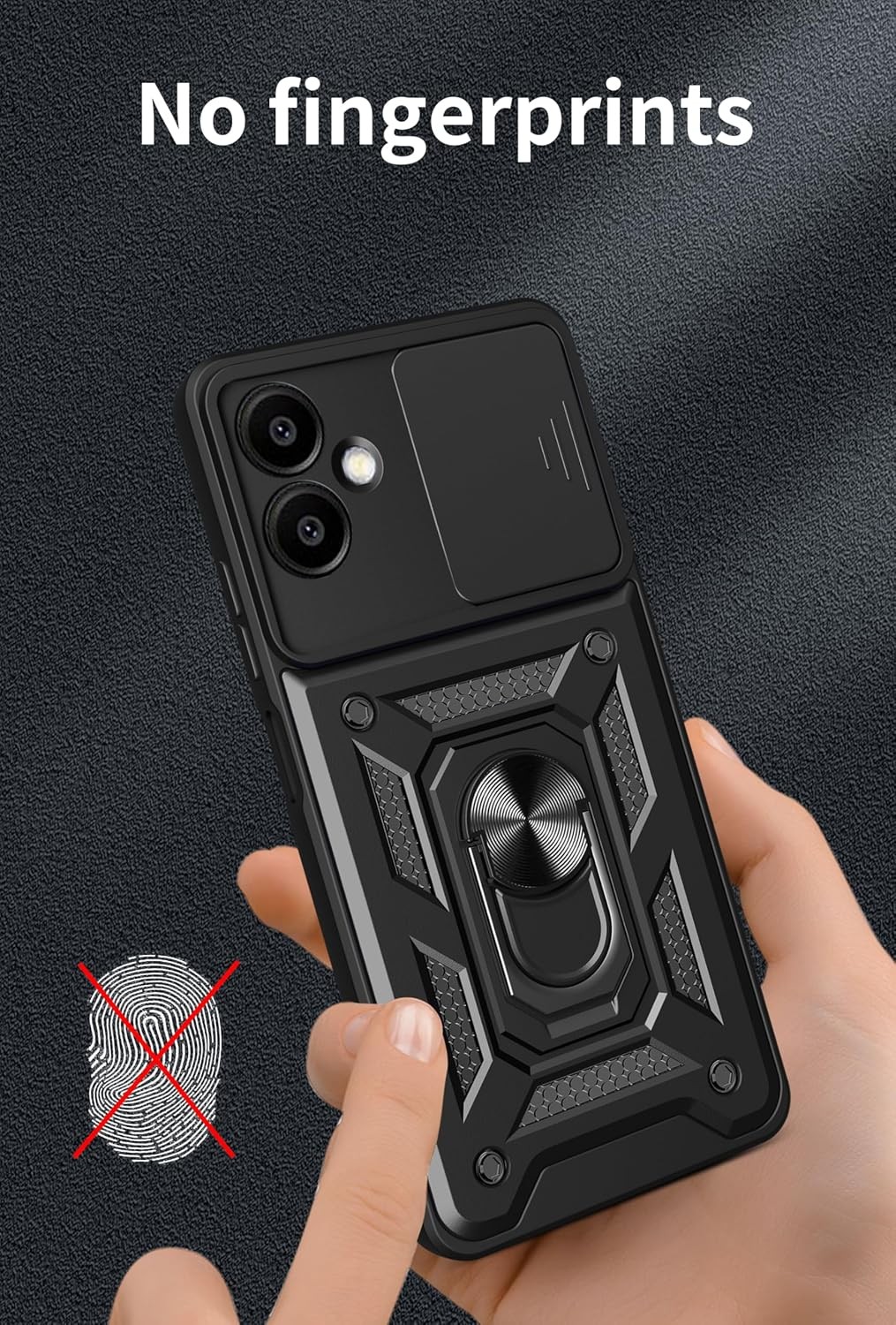 Samsung Galaxy A06-4G Case with [2 Pack] Tempered Glass Screen Protector and Kic