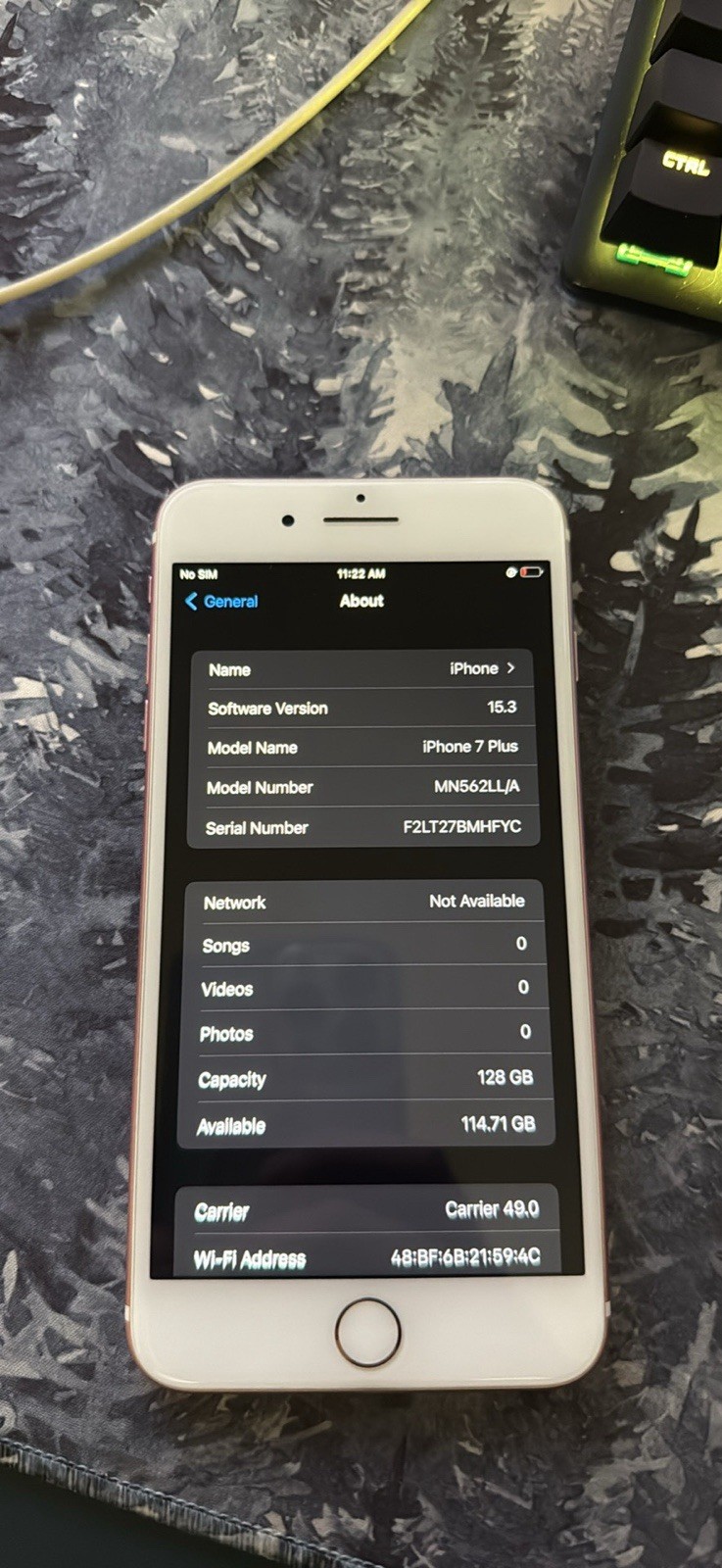 Apple iPhone 7 Plus 128GB Rose Gold iOS Smartphone Network Unlocked