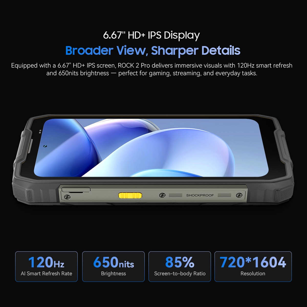 Blackview ROCK 2 Pro 5G AI Rugged Smartphone 32GB+256GB Android 16 15000mAh NFC