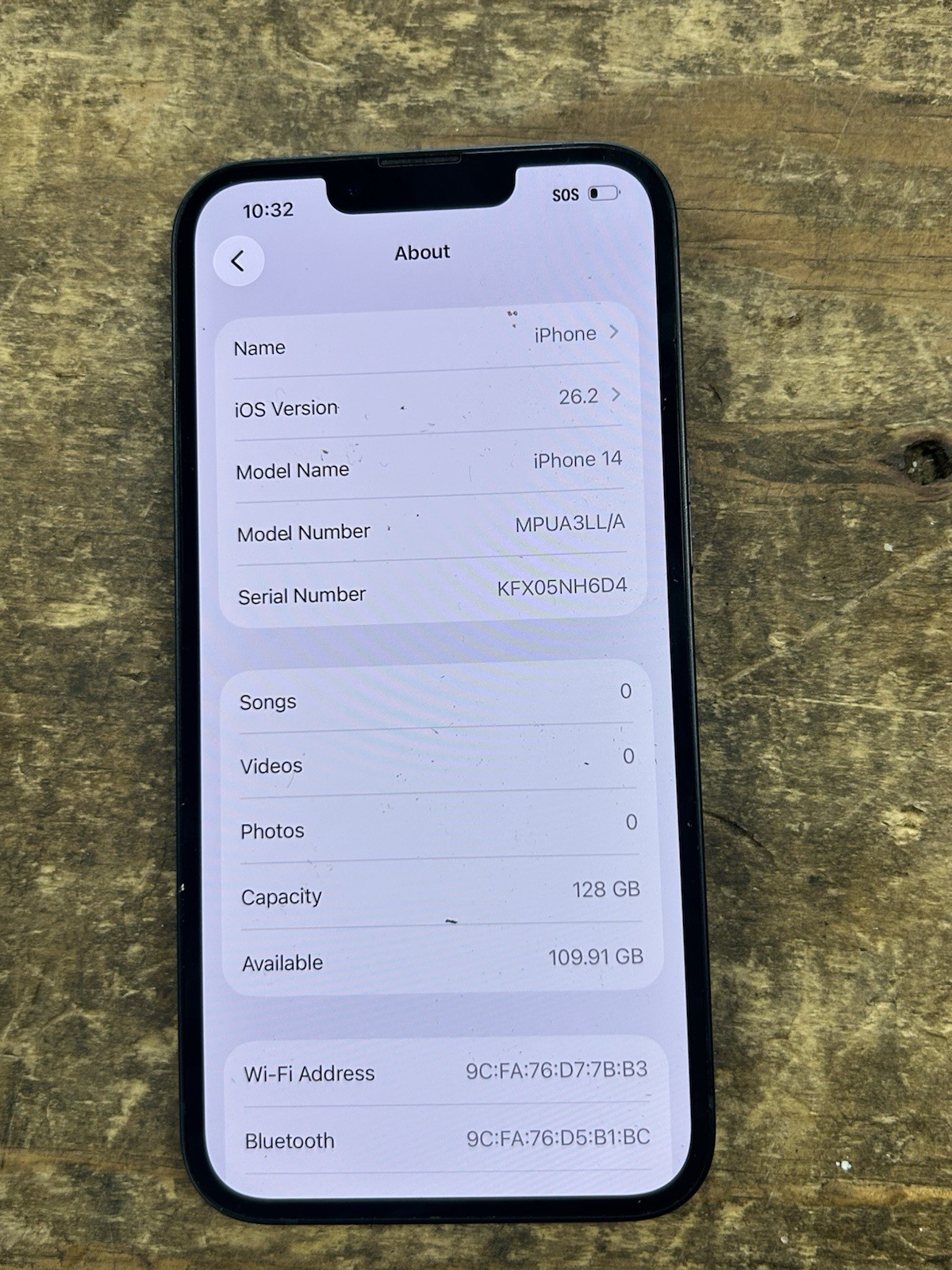 T-Mobile Apple iPhone 14 128GB Midnight Blue MPUA3LL/A