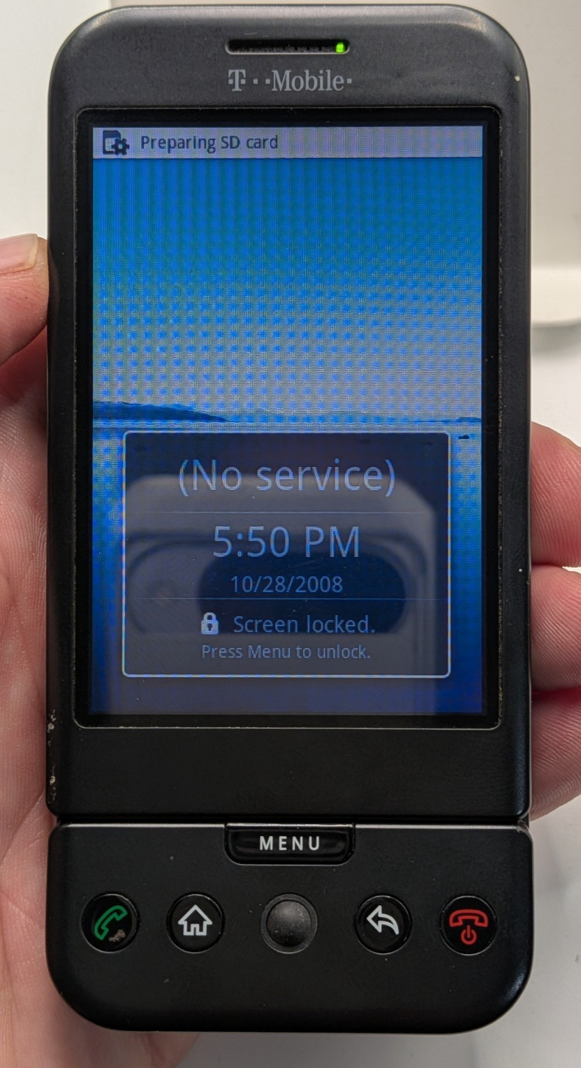 HTC Dream Google G1 (DREA100) (T-Mobile) Black Android Smartphone