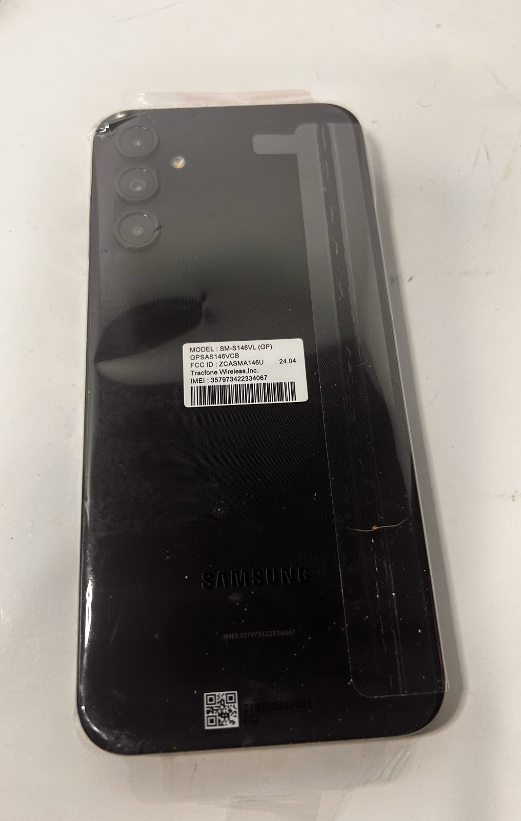 (2) Samsung Galaxy A14 5G Straight Talk. Black. Two Phones.Tested. SM-S146VL (GP