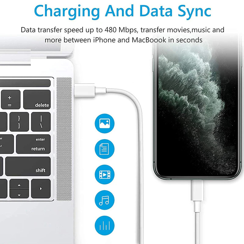 20W USB-C Fast Wall Charger PD Adapter +3ft Cable For iPhone 14/13/12/11 XR Pro
