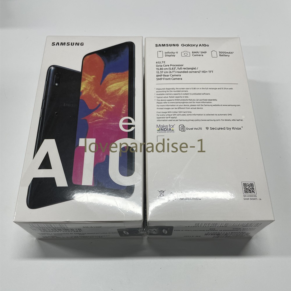 Samsung Galaxy A10e SM-A102U1 32GB+2GB Factory New Sealed Unlocked Smartphone